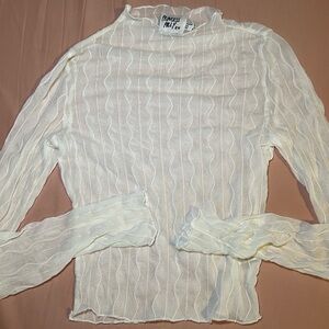 Princess Polly lace white long sleeve top